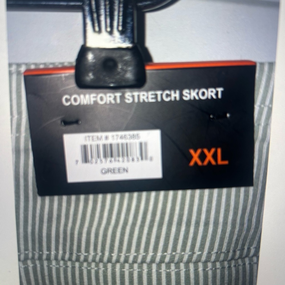 Elegant Sage & Cream pin stripe Skort pickleball or golf